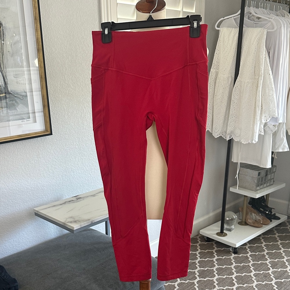 Lululemon Red Leggings